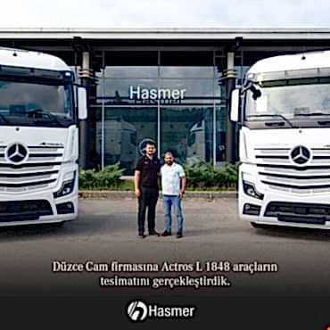 Düzce Cam firmasına Actros L 1848 araçların teslimatını gerçekleştirdik.
