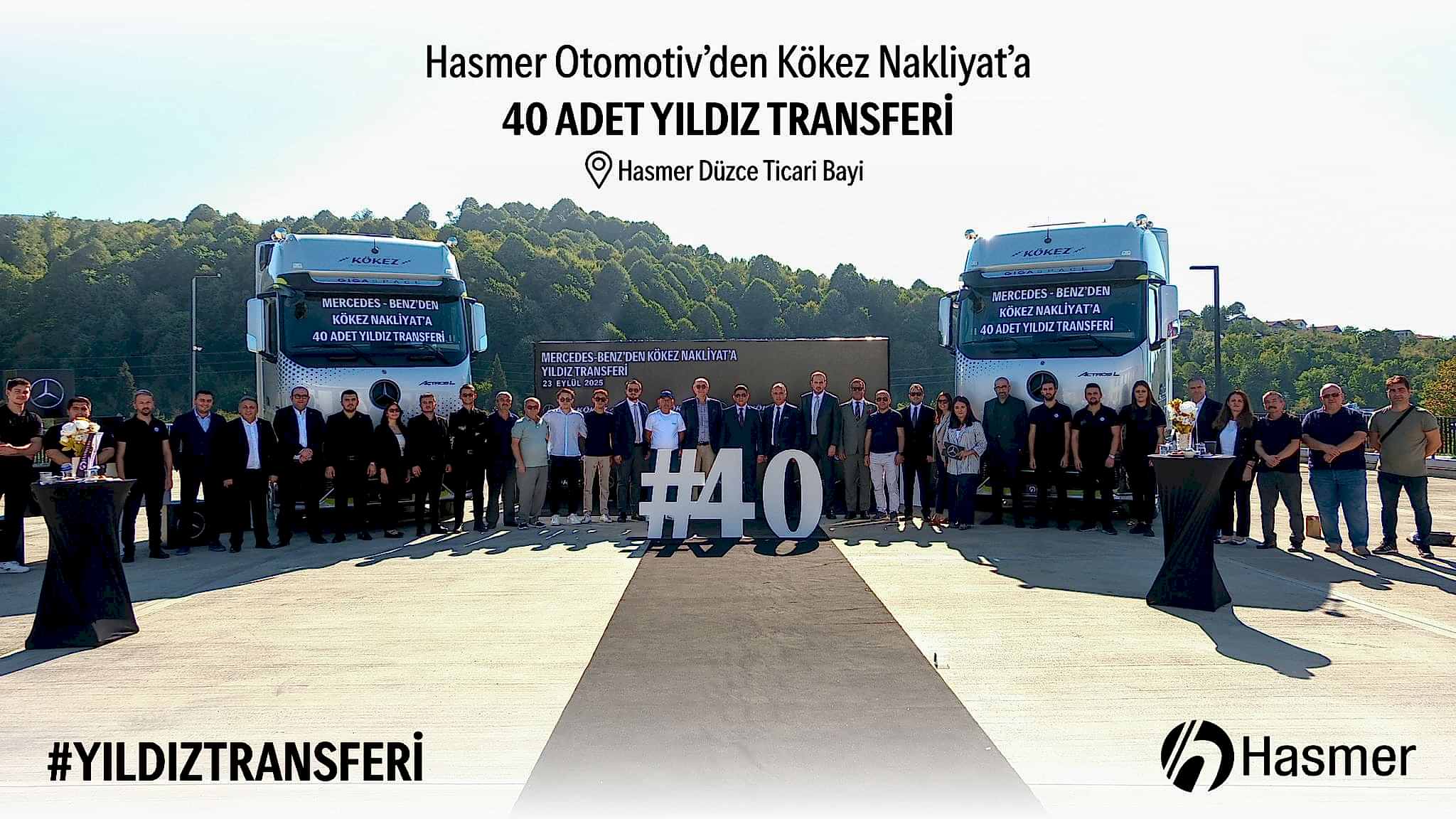 Hasmet Otomotiv'den Kökez Nakliyat'a 40 Adet yıldız transferi
